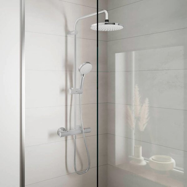 Hansgrohe Vernis Blend set de duș perete cu termostat cu duș de ploaie crom 26089000