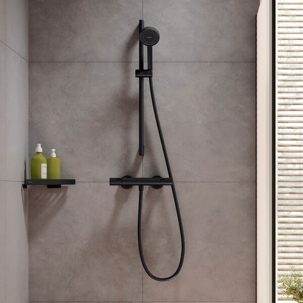 Hansgrohe Activera Select S set de duș perete cu termostat negru 28876670