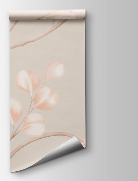 Fototapet Flori delicate în nuanțe pastelate delicate, Fototapet frunze, Fototapet populare, t01115v1 - Tapeko.ro