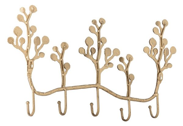 Cuier de perete auriu din metal 57 cm Padova – Bloomingville