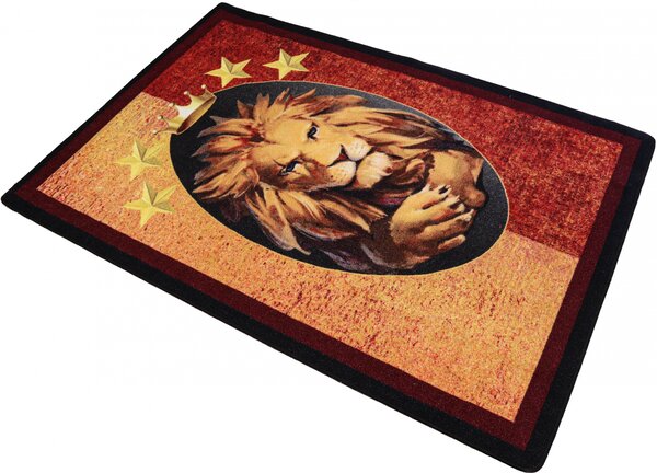 Covor Copii, Aslan, 133x190 cm, 1275 gr mp Multicolor, Dreptunghi, 133 x 190