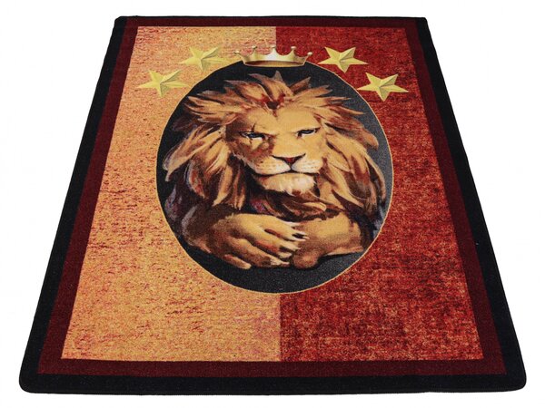 Covor Copii, Aslan, 133x190 cm, 1275 gr mp Multicolor, Dreptunghi, 133 x 190