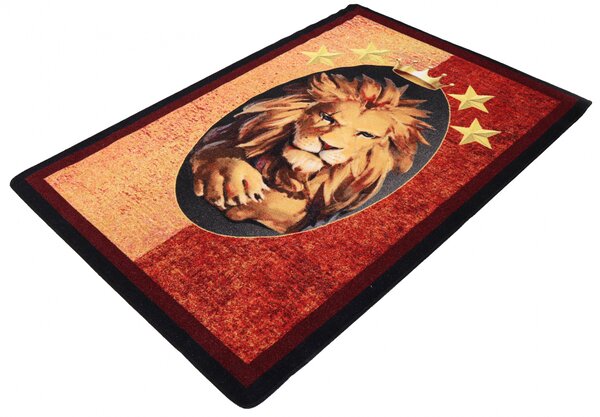 Covor Copii, Aslan, 133x190 cm, 1275 gr mp Multicolor, Dreptunghi, 133 x 190