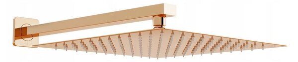 Mexen CUBE, braț ascuns 40cm + cap de duș 30x30cm, roz-auriu, 79112-60+79130-60
