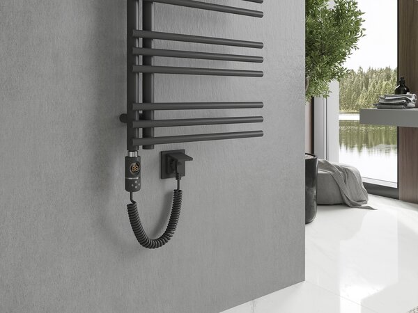Mexen Neptun, element electric de încălzire 900 x 500 mm, 600 W, antracit, W101-0900-500-2600-66