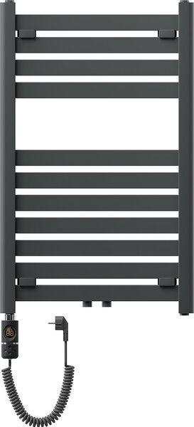 Mexen Uran, element electric de încălzire 800x500 mm + tijă de încălzire 600 W, antracit, W105-0800-500-2600-66