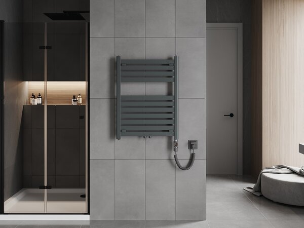 Mexen Uran, element electric de încălzire 800x600 mm + tijă de încălzire 600 W, antracit, W105-0800-600-2600-66