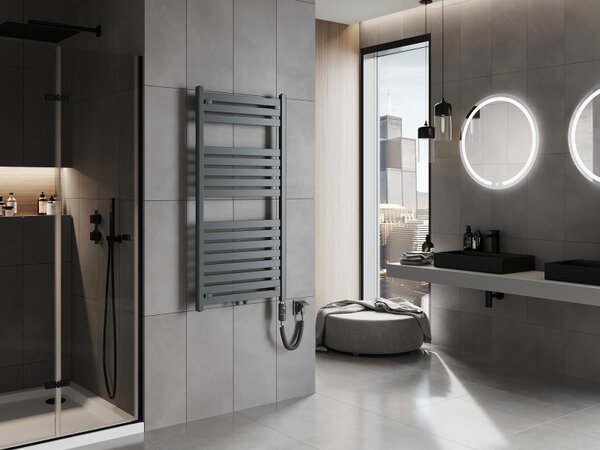 Mexen Uran, element electric de încălzire 1200x600 mm + tijă de încălzire 600 W, antracit, W105-1200-600-2600-66