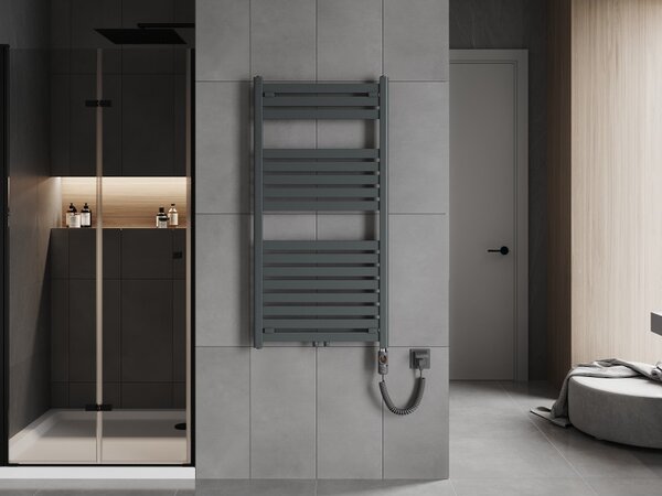 Mexen Uran, element electric de încălzire 1200x600 mm + tijă de încălzire 600 W, antracit, W105-1200-600-2600-66
