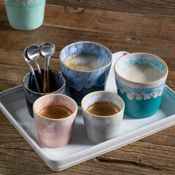 Cești albastre 8 buc. pentru espresso din gresie 210 ml Grespresso – Costa Nova
