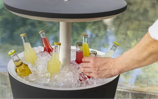 Masă de grădină cu frapieră rotundă din plastic ø 49,5 cm Cool – Keter