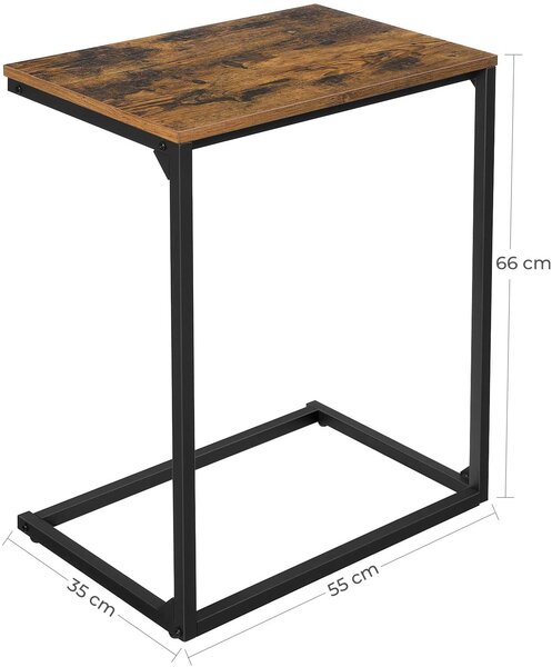 Masuta TAYLOR 55x35 cm, maro rustic