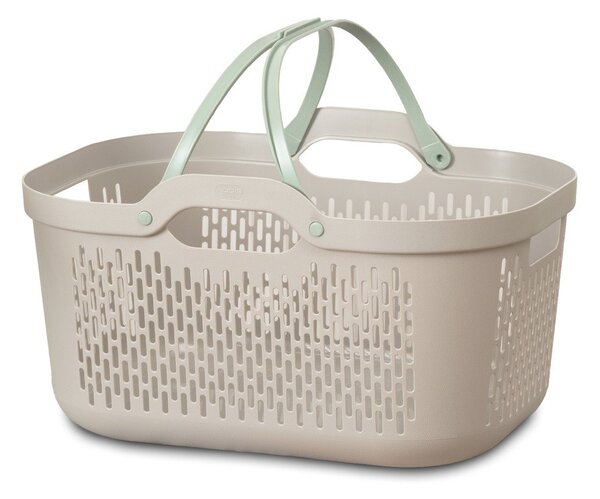 Coș de rufe maro deschis din plastic 45 l – Addis