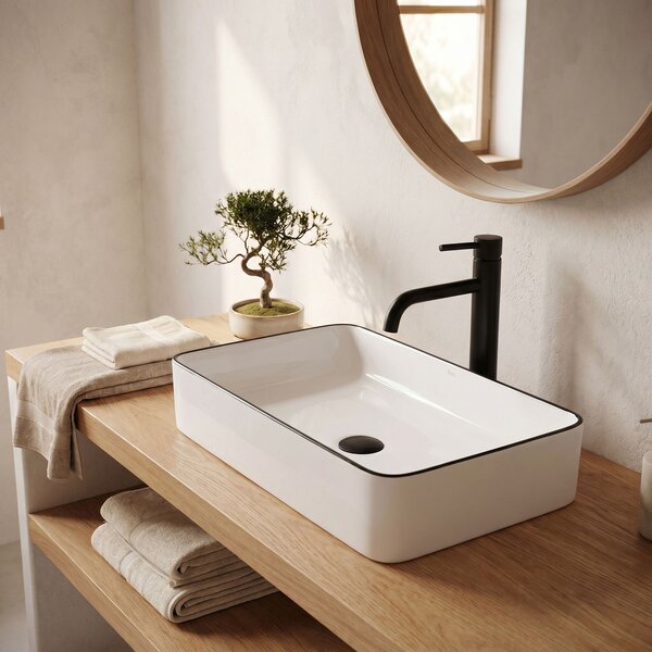 Lavoar pentru blat Rea Denis Black Edge