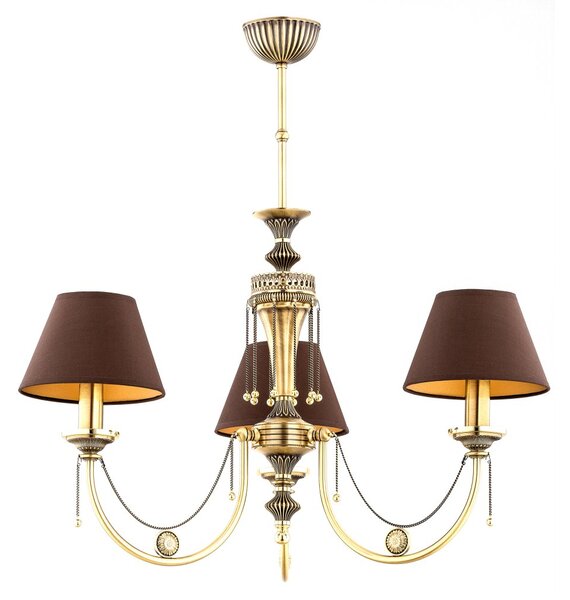 Candelabru 3 brate design clasic realizat manual Dorato