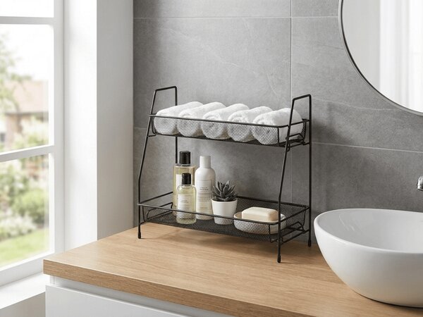 Organizator pentru bucatarie TALORO 31x32,5 cm, negru