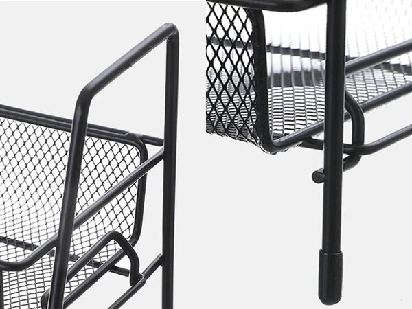 Organizator pentru bucatarie TALORO 31x32,5 cm, negru