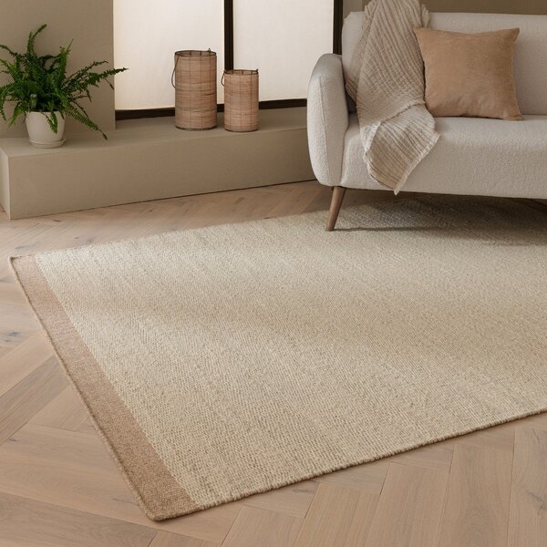 Covor bej-crem țesut manual din lână 120x170 cm Lima Sand – Asiatic Carpets