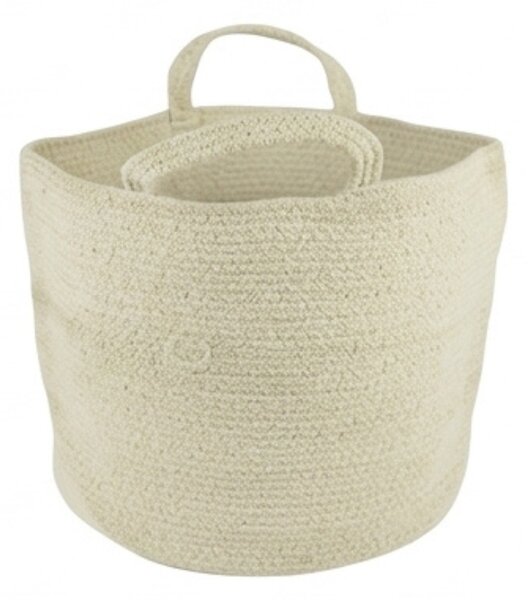 Cos de depozitare cu manere COTTON HAVEN 35x35 cm - mai multe culori Culoare: Verde deschis