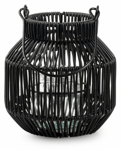 Lampa metalica MAREN HALO 18,5 cm, neagra