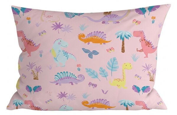 Husa pentru perna din microfibra DINO ISLAND 50x70 cm, colorat