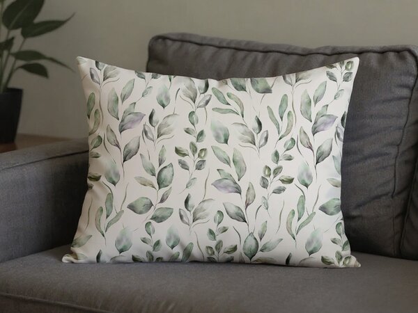 Husa perna din microfibra SNUVIA 70x90 cm, verde salvie
