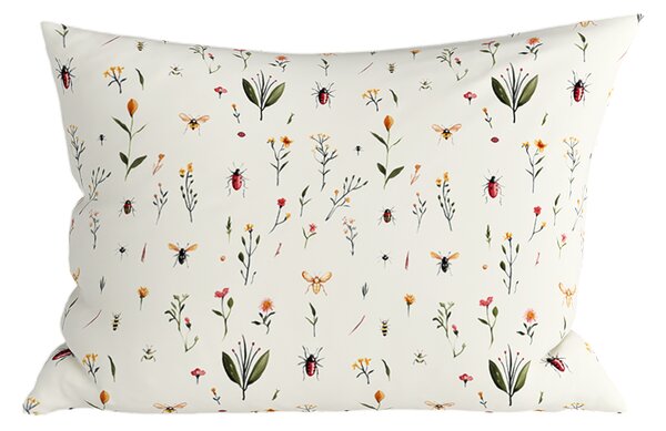 Husa pentru perna din microfibra INSECTA 50x70 cm, crem
