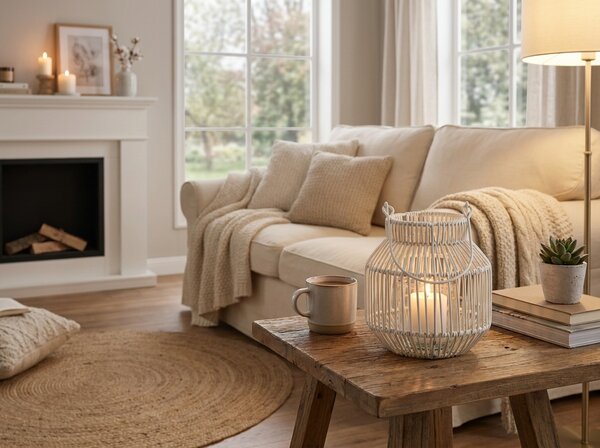 Lampa metalica MAREN HALO 18,5 cm, alba