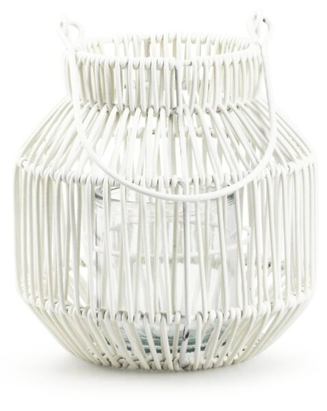 Lampa metalica MAREN HALO 18,5 cm, alba