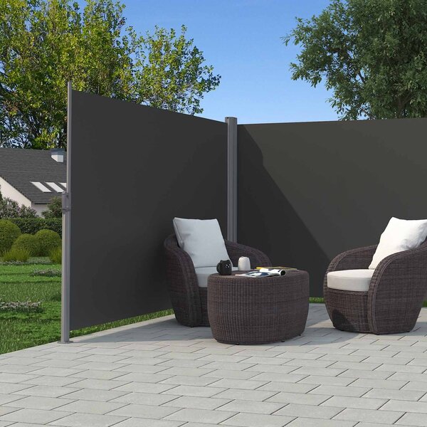 Copertina laterala dubla Songmics Gri 160x600 cm