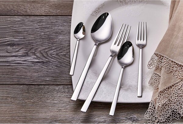 Set de tacâmuri, oțel inoxidabil, 30 buc