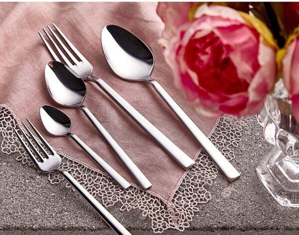 Set de tacâmuri, oțel inoxidabil, 30 buc