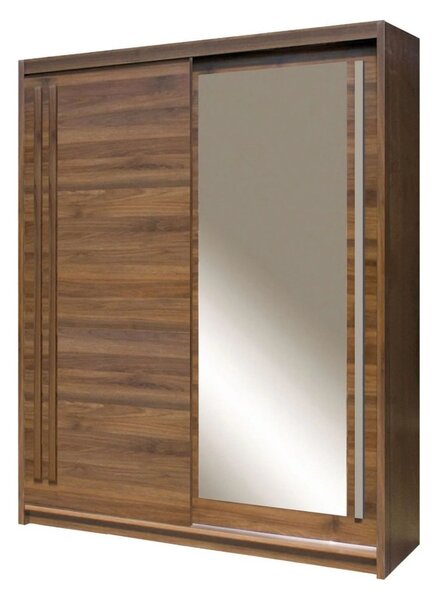 Dulap EFFECT, stejar columbia, PAL melaminat, cu 2 usi, 175x59x215 cm