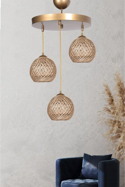 Lampă suspendată Opviq, aurie