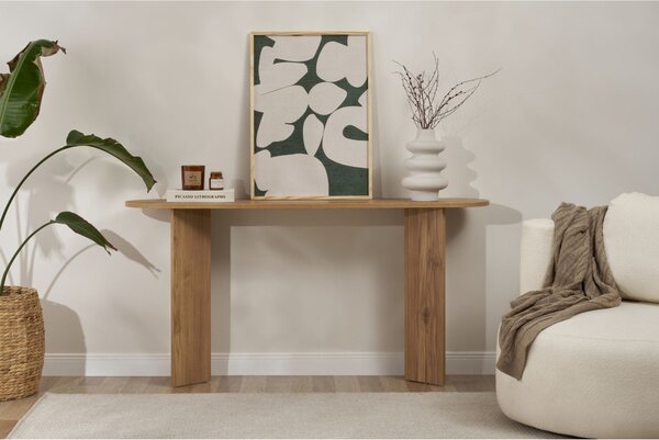 Masă consolă, stejar 150x35x75 cm