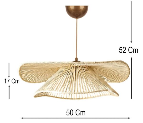 Lampă suspendată Opviq, crem