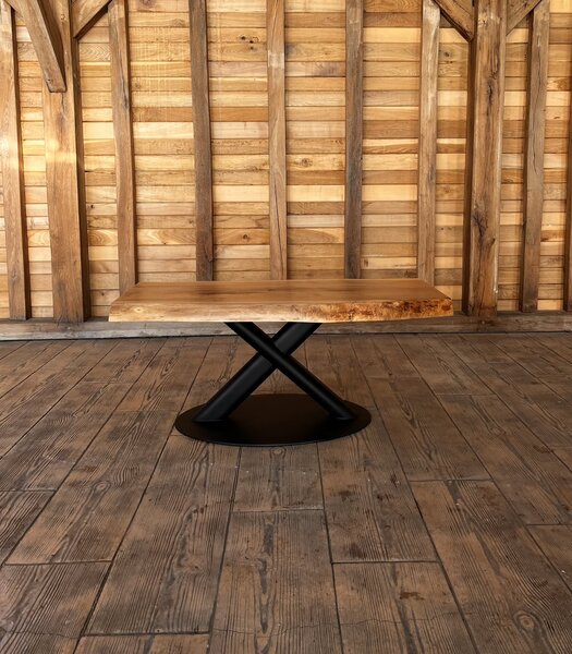 Măsuță de cafea Stejar Masiv Live Edge – 112x60x5 cm