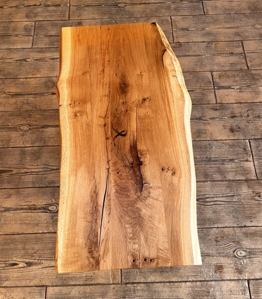 Măsuță de cafea Stejar Masiv Live Edge – 112x60x5 cm