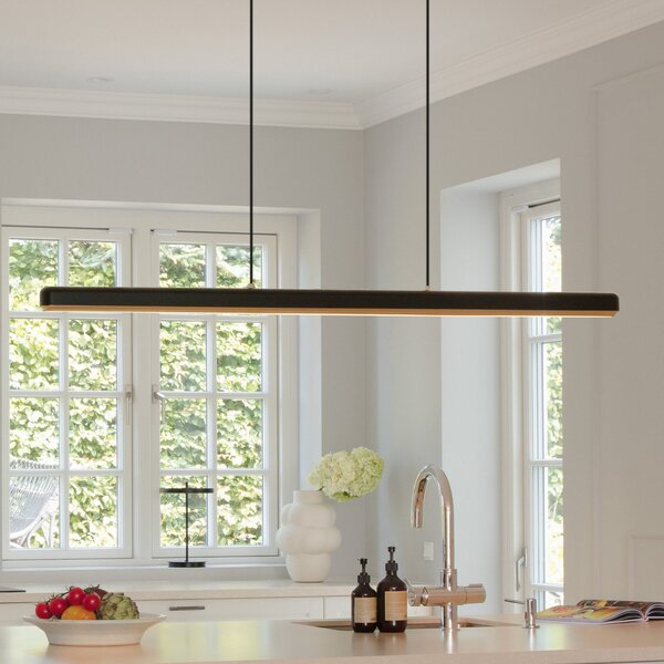 UMAGE Lampă suspendată LED Hazel Branch, negru/zahăr, 150 cm, reglabil, Negru, Camera de zi / sufragerie, Metal, Modern