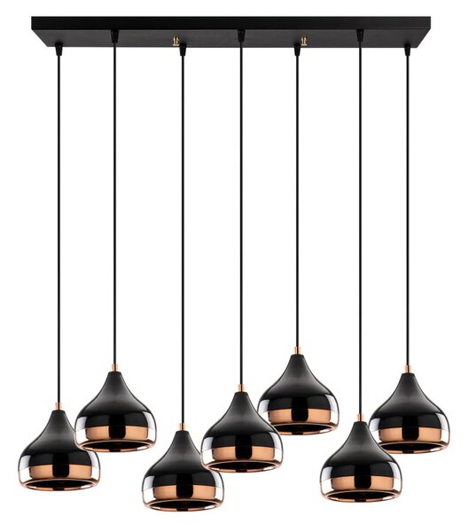 Lampă suspendată Opviq x7, neagră