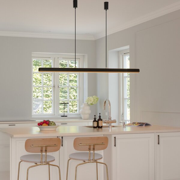 UMAGE Lampă suspendată LED Hazel Branch, negru/zahăr, 150 cm, reglabil, Negru, Camera de zi / sufragerie, Metal, Modern