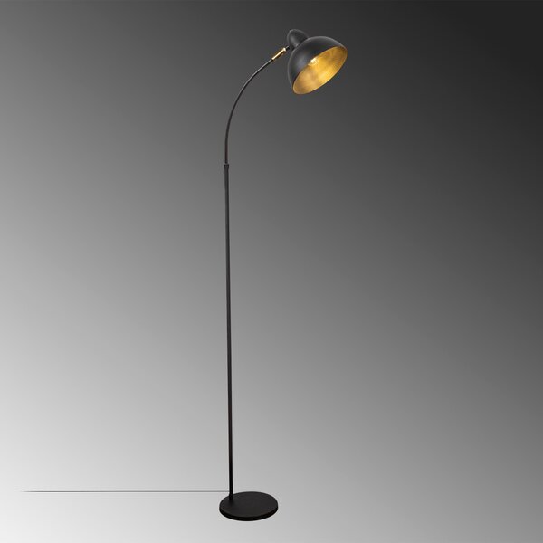 Varzan, lampă de podea, negru antic