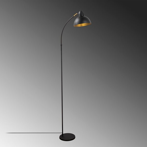 Varzan, lampă de podea, negru antic