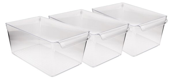 Cutii pentru depozitarea alimentelor pentru frigider, 3 buc