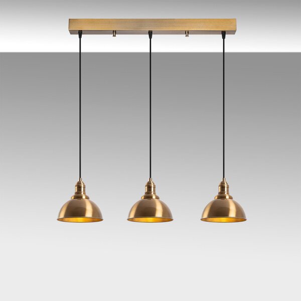 Lampa suspendata Varzan x3, vintage