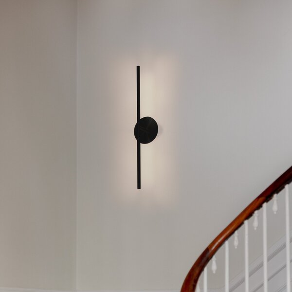 UMAGE Aplică de perete LED Omni, negru, lungime 74 cm, reglabil, Negru, Camera de zi / sufragerie, Metal, Design