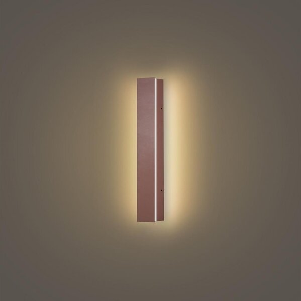 Brilagi - Aplică LED de perete pentru exterior LINEAR, 8W, 230V, 3000K, IP65, 30 cm, maro, CRI 90