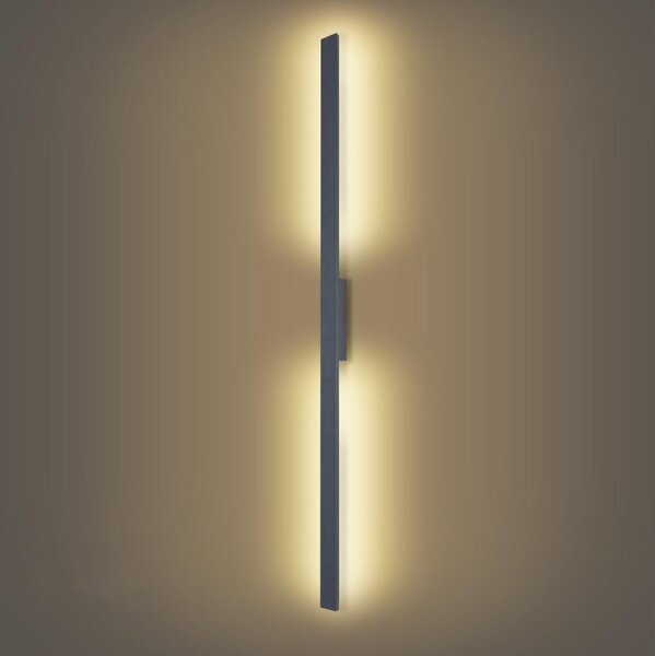 Brilagi LUNA - Aplica LED de exterior pentru perete, 30W, 230V, 3000K, IP65, 150 cm, antracit, CRI 90