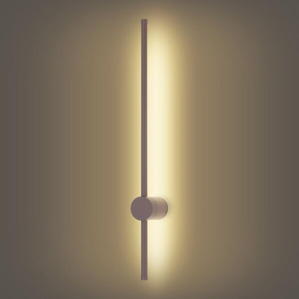 Brilagi AURA - Aplică LED de exterior pentru perete, 12W/230V, 3000K, IP54, 65 cm, maro, CRI 90