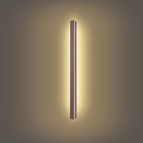Brilagi-LED Aplică de perete pentru exterior LINEAR LED/22W/230V 3000K IP65 100 cm maro CRI 90